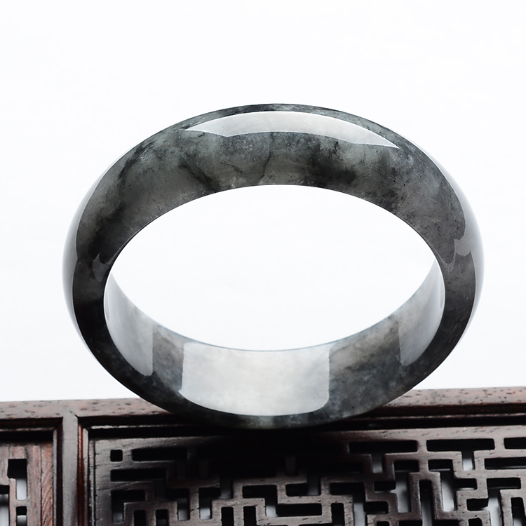 (超值推荐)乌鸡种水墨色手镯(56.5mm)