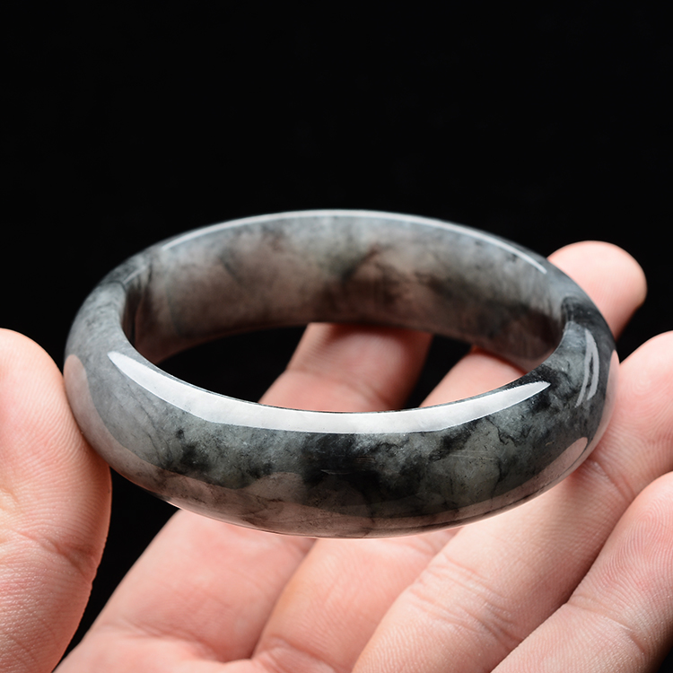 (超值推荐)乌鸡种水墨色手镯(56.5mm)
