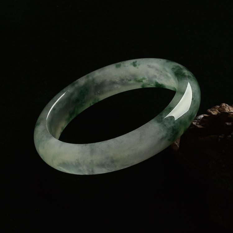 (超值推荐)冰种飘花手镯(54.8mm)