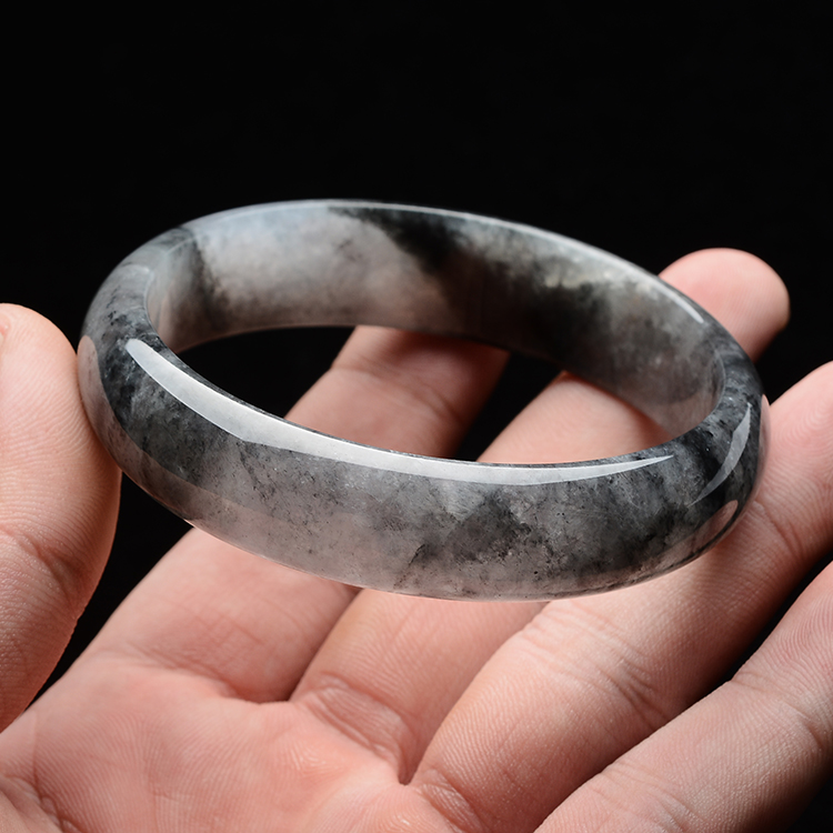 (超值推荐)乌鸡种水墨色手镯(59.8mm)