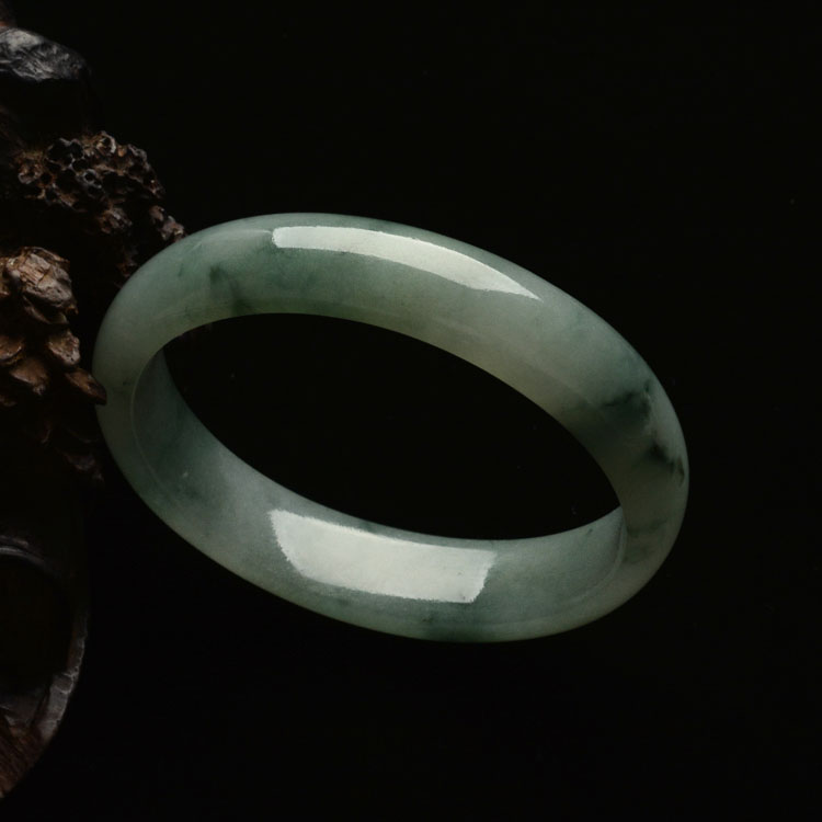 （超值推荐）糯冰种飘花贵妃镯（51mm-44mm）
