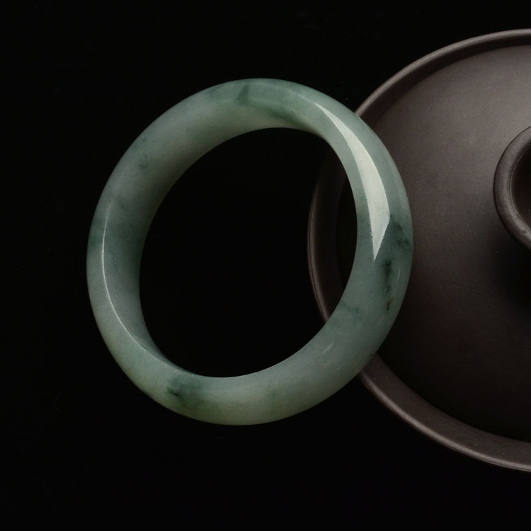 （超值推荐）糯冰种飘花贵妃镯（51mm-44mm）