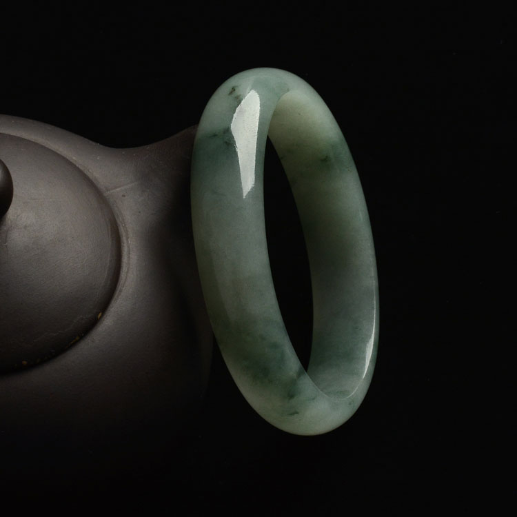 （超值推荐）糯冰种飘花贵妃镯（51mm-44mm）