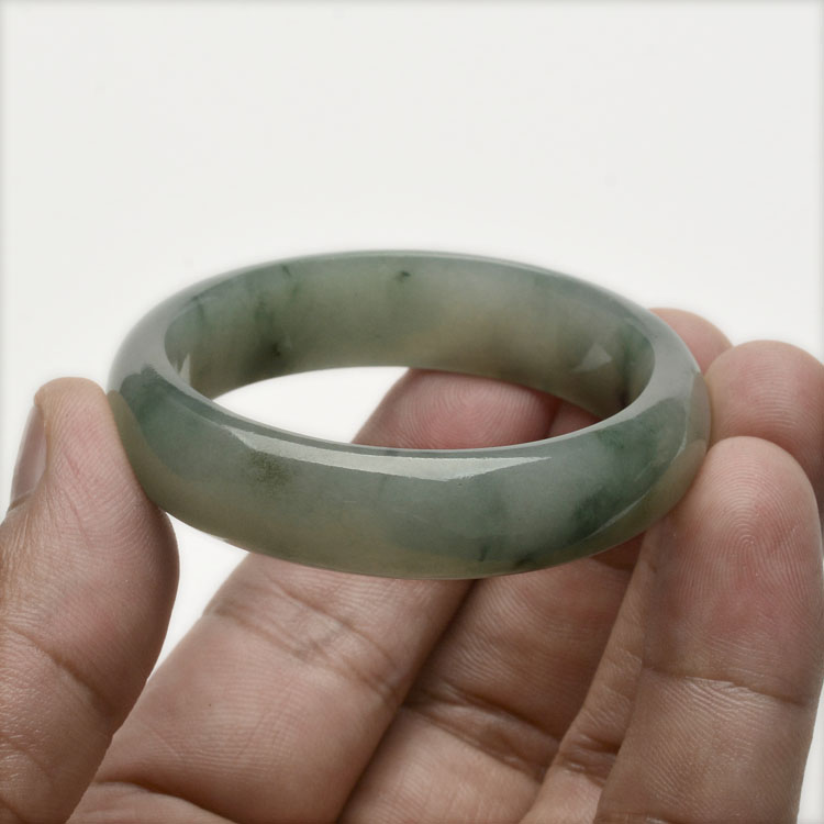 （超值推荐）糯冰种飘花贵妃镯（51mm-44mm）