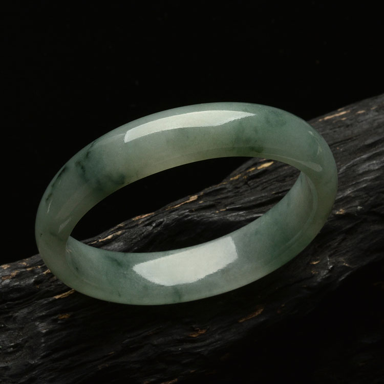 （超值推荐）糯冰种飘花贵妃镯（51mm-44mm）