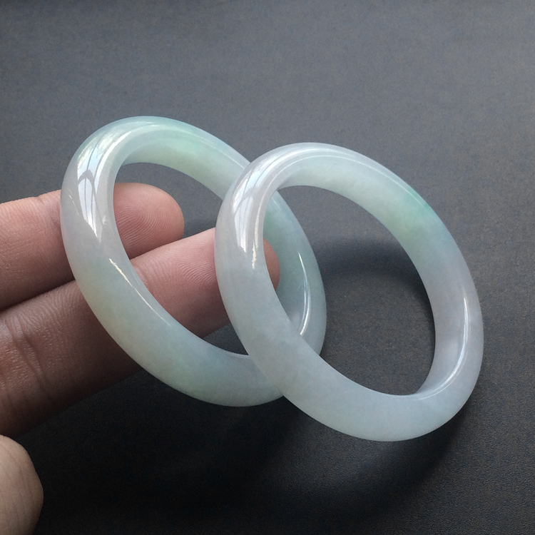 (超值推荐)糯冰种晴水童镯(一对)(40.8mm)
