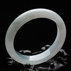 糯冰种飘花手镯（57.6mm）
