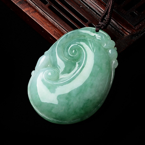 (超值推荐)糯冰种飘花如意挂件