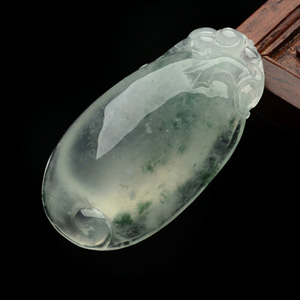 冰种飘花福瓜挂件