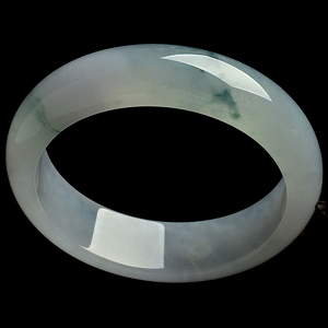(超值推荐)糯冰种飘花手镯(58.6mm)
