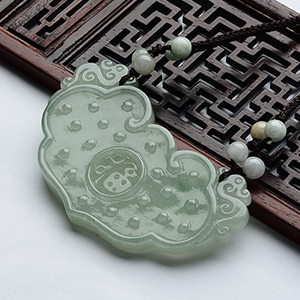 (超值推荐)糯冰种晴水仿古如意佩挂件