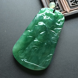 (超值推荐)糯冰种蓝晴水连年高升挂件