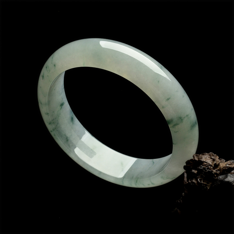 糯冰种飘花手镯（61.5mm）