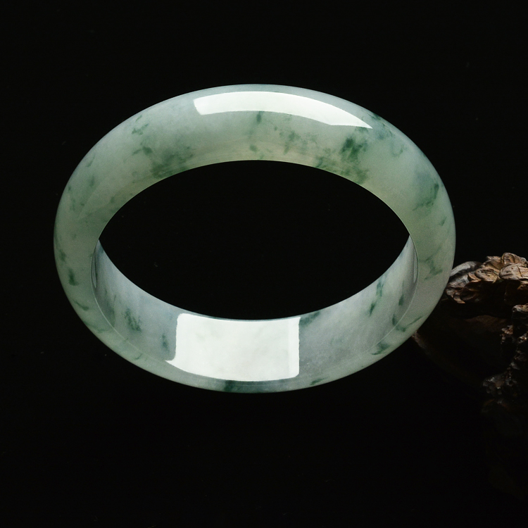 糯冰种飘花手镯（61mm）