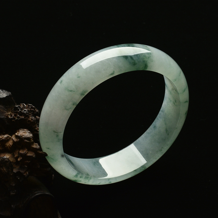 糯冰种飘花手镯（61mm）