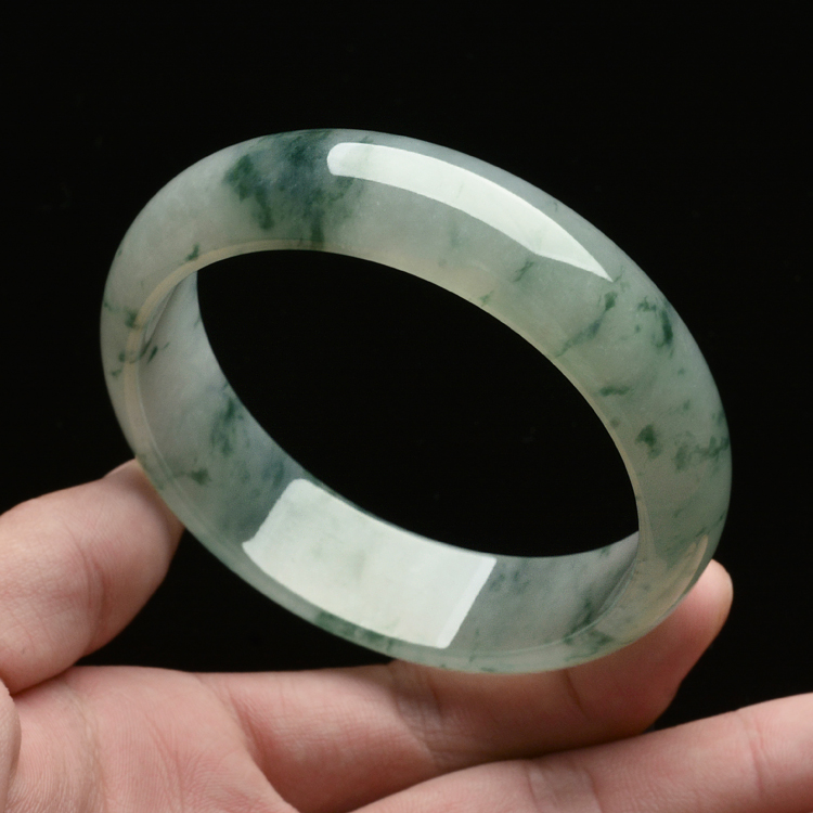 糯冰种飘花手镯（61mm）