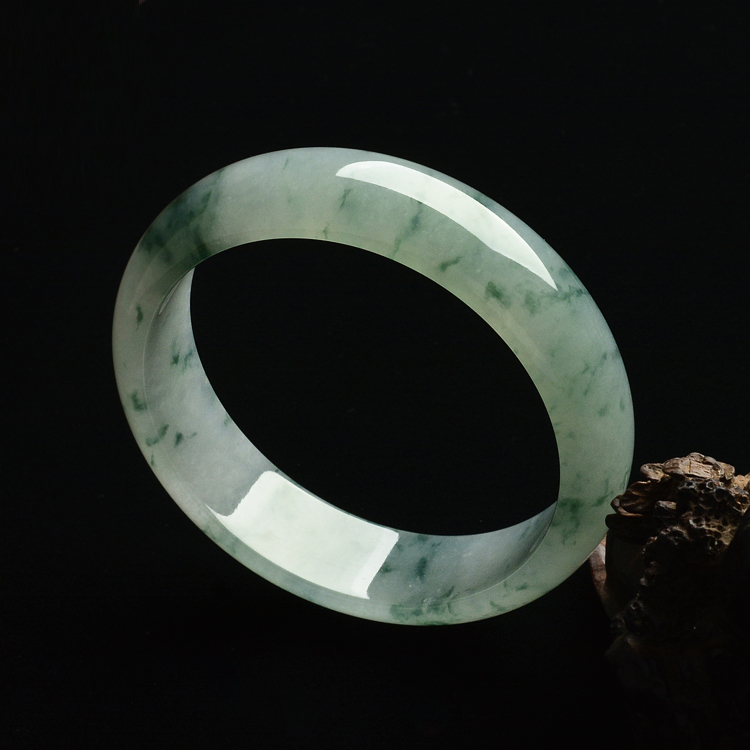 糯冰种飘花手镯（61mm）