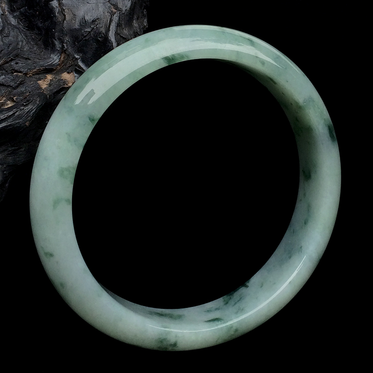 糯冰种飘花手镯（58mm）