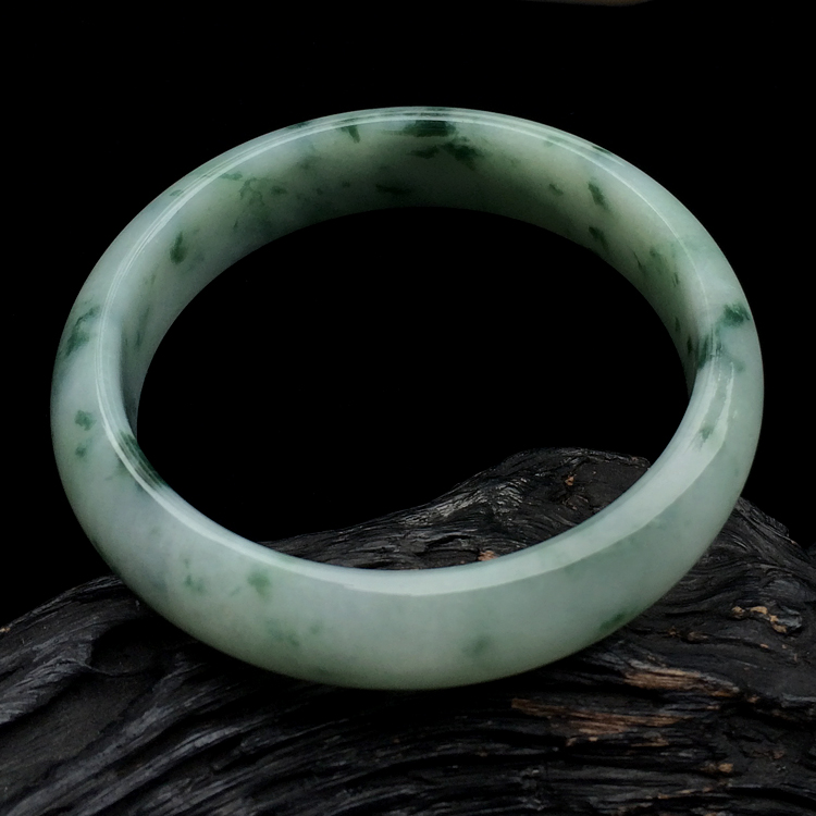糯冰种飘花手镯（58mm）