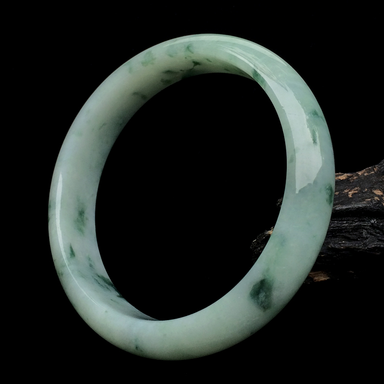 糯冰种飘花手镯（58mm）