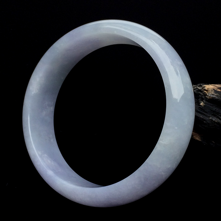 糯冰种紫罗兰手镯（58.7mm）