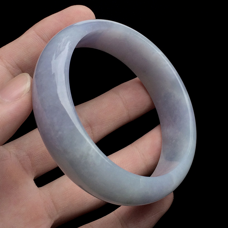 糯冰种紫罗兰手镯（58.7mm）