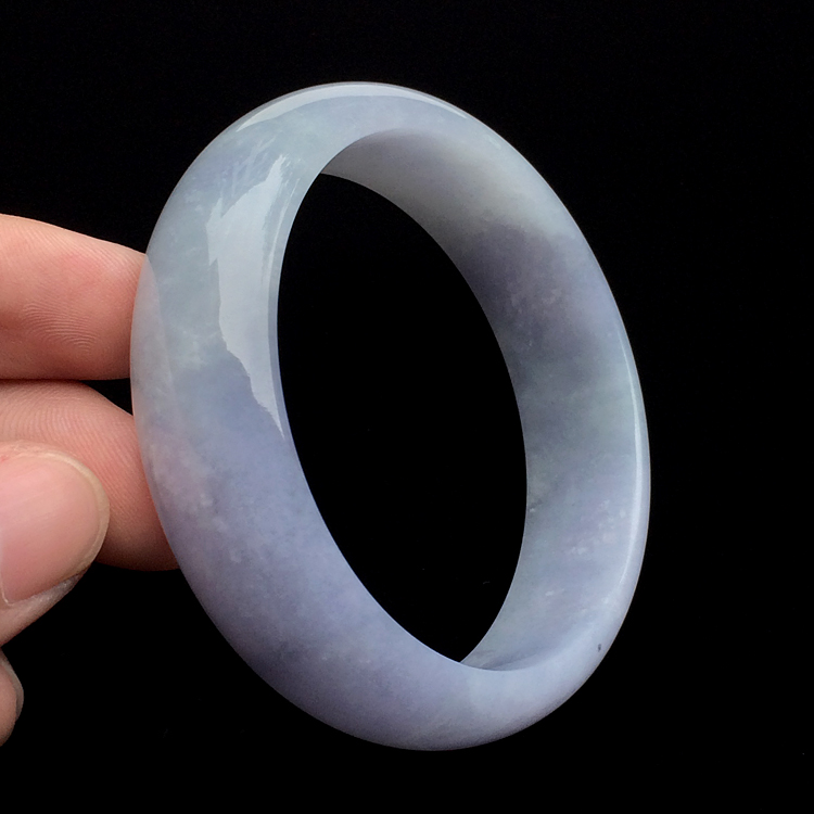 糯冰种紫罗兰手镯（58.7mm）