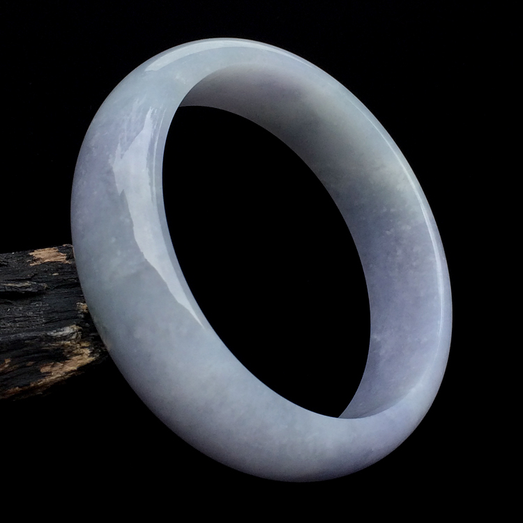 糯冰种紫罗兰手镯（58.7mm）