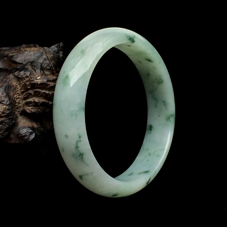 糯冰种飘花手镯（58mm）