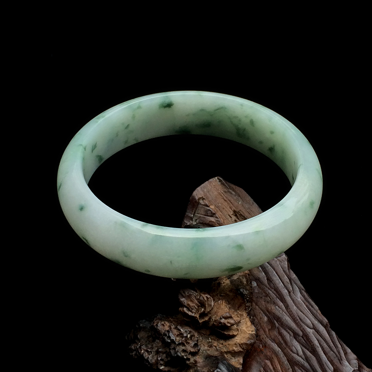 糯冰种飘花手镯（58mm）