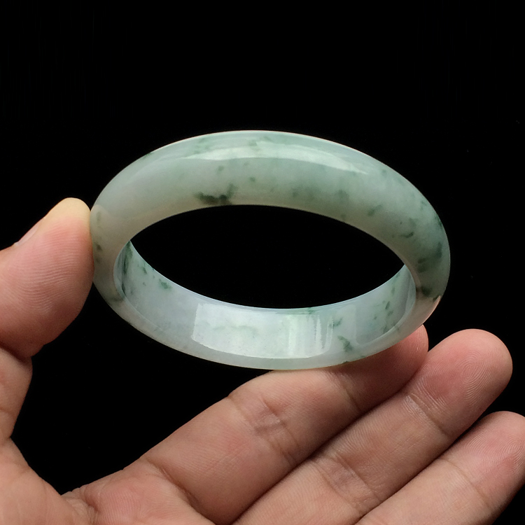 糯冰种飘花手镯（58mm）
