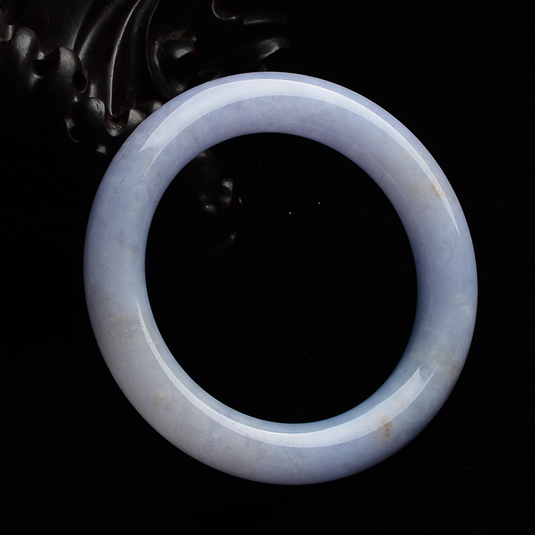 (超值推荐)糯冰种紫罗兰圆条手镯(55.7mm)