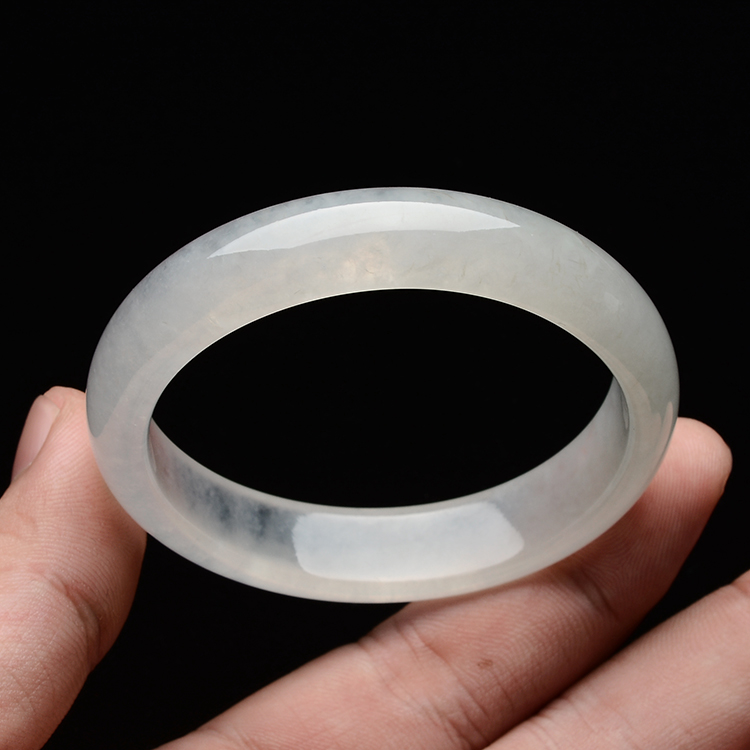 (超值推荐)冰种无色贵妃镯(57.8mm-50.4mm)