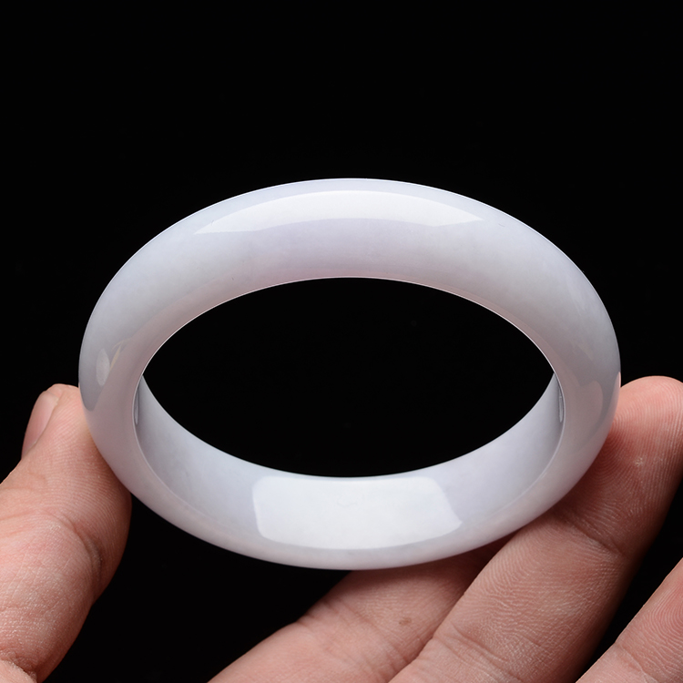 (超值推荐)糯冰种淡紫罗兰手镯(57.3mm)