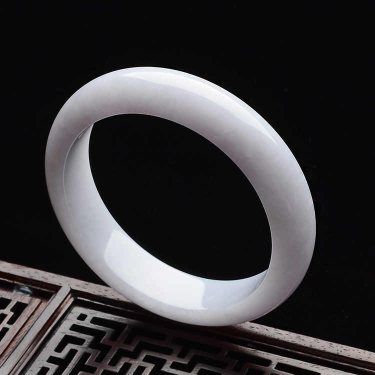 (超值推荐)糯冰种淡紫罗兰手镯(57.3mm)