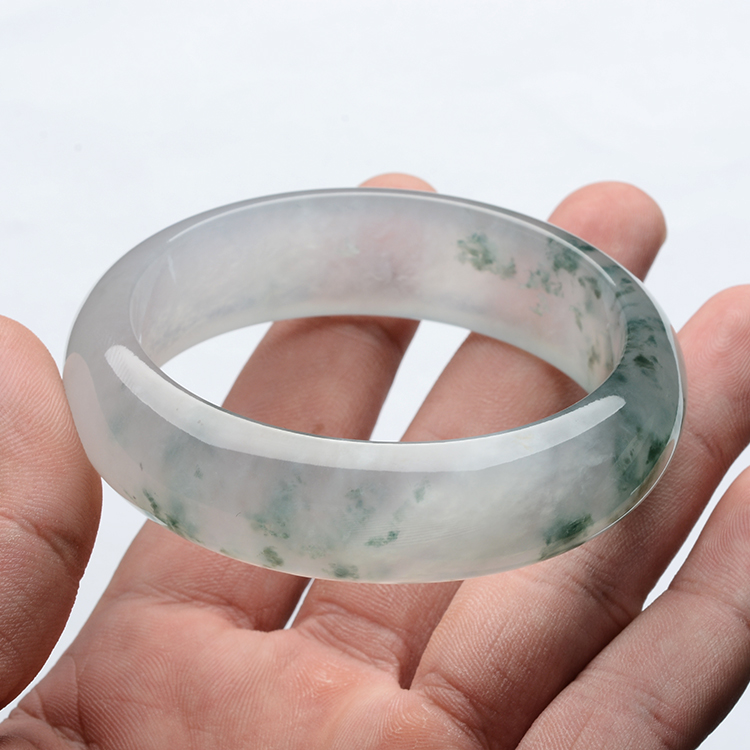 (超值推荐)冰种飘花手镯(58.3mm)