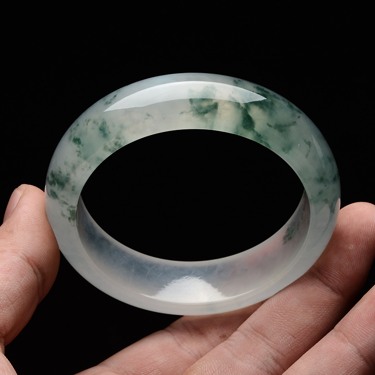 (超值推荐)冰种飘花手镯(58.3mm)