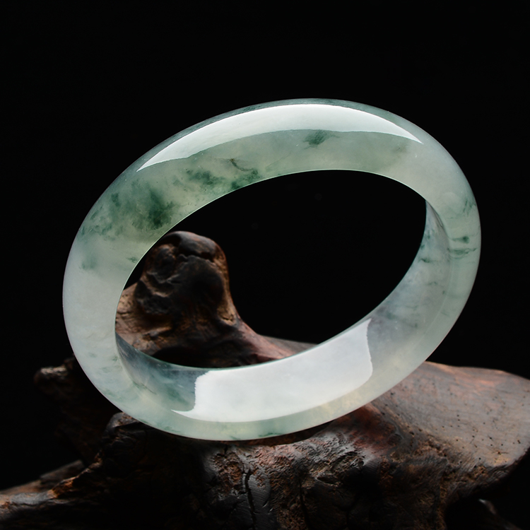 (超值推荐)冰种飘花贵妃镯(56.5mm-49mm)