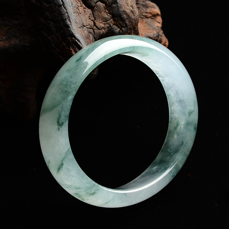 (超值推荐)冰种飘花贵妃镯(56.5mm-49mm)