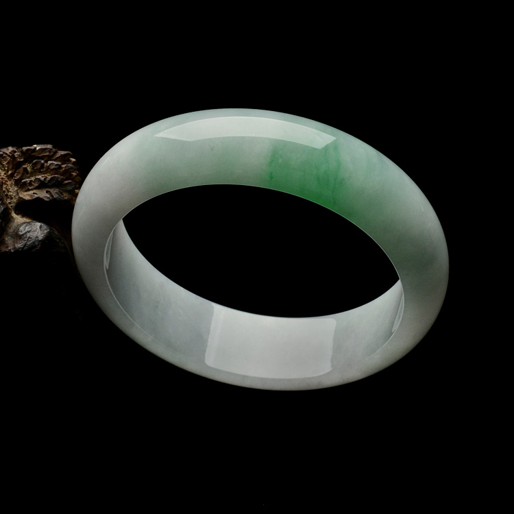 糯冰种飘翠手镯（59.4mm）