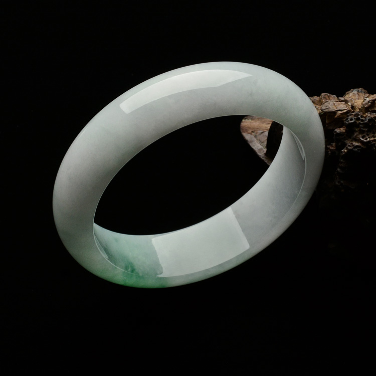 糯冰种飘翠手镯（59.4mm）