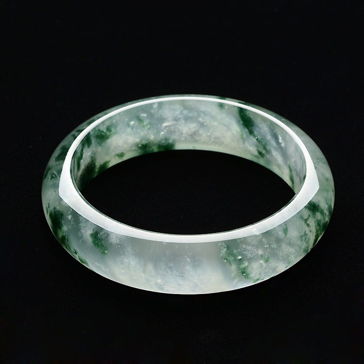 (超值推荐)冰玻种飘花手镯(57.6mm)