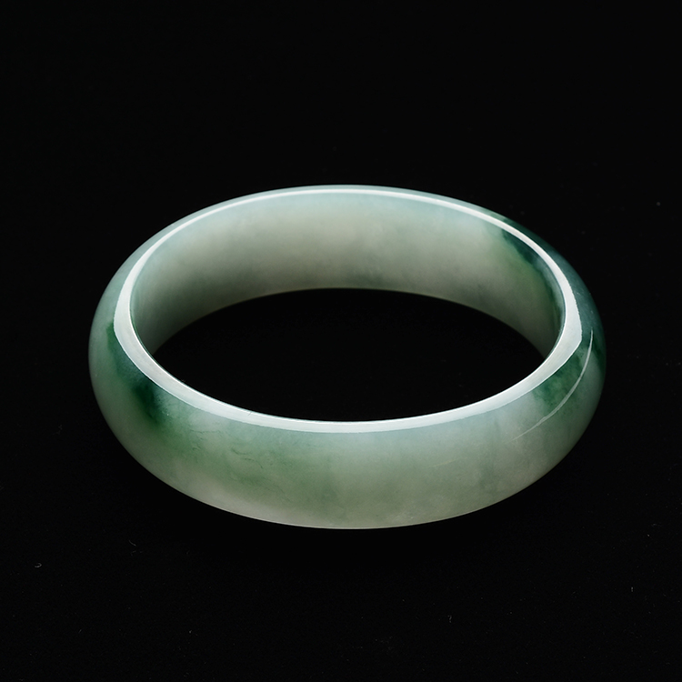 糯冰种晴水飘花贵妃镯(50mm-48.3mm)