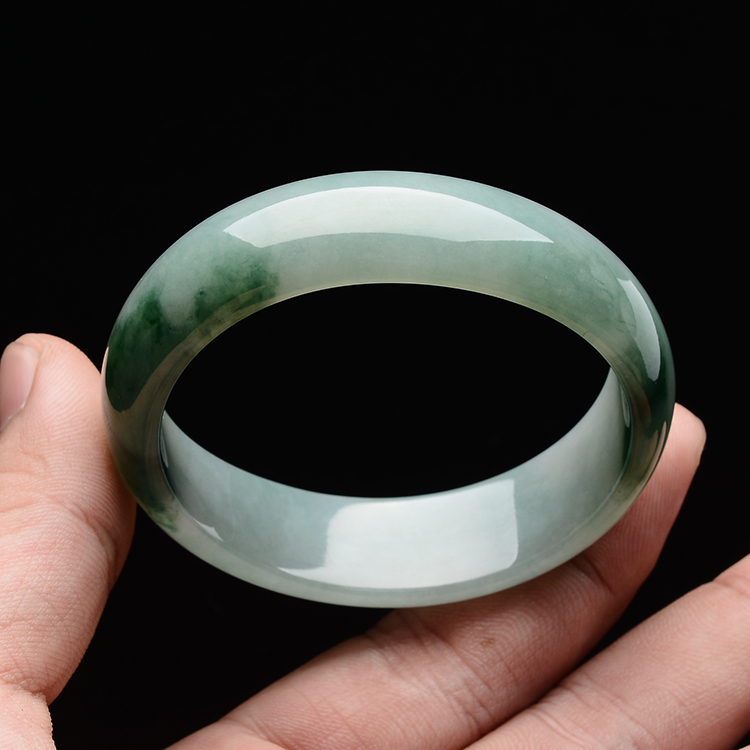 糯冰种晴水飘花贵妃镯(50mm-48.3mm)