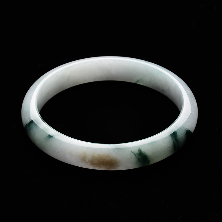 (超值推荐)糯冰种飘花手镯(59.7mm)