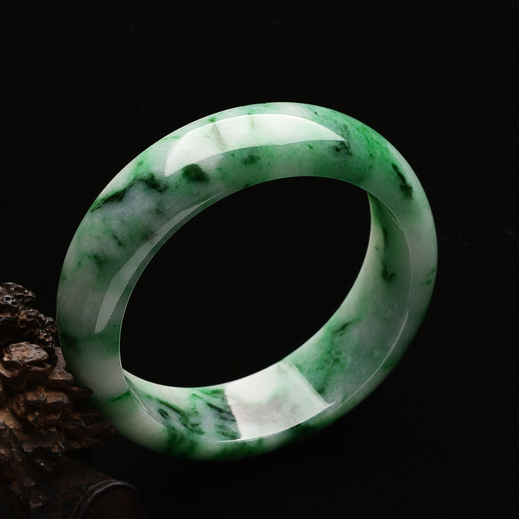 （超值推荐）糯冰种飘翠手镯（58.5mm）