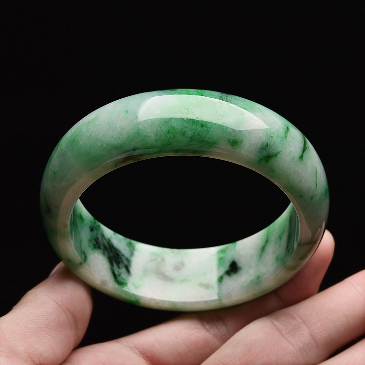 （超值推荐）糯冰种飘翠手镯（58.5mm）