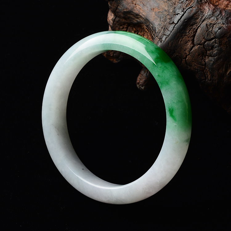 (超值推荐)糯冰种飘阳绿手镯(57.8mm）