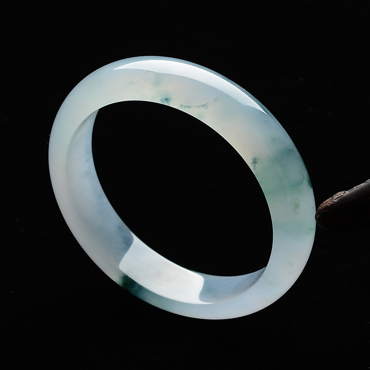 (超值推荐)冰种飘花手镯(55.6mm）