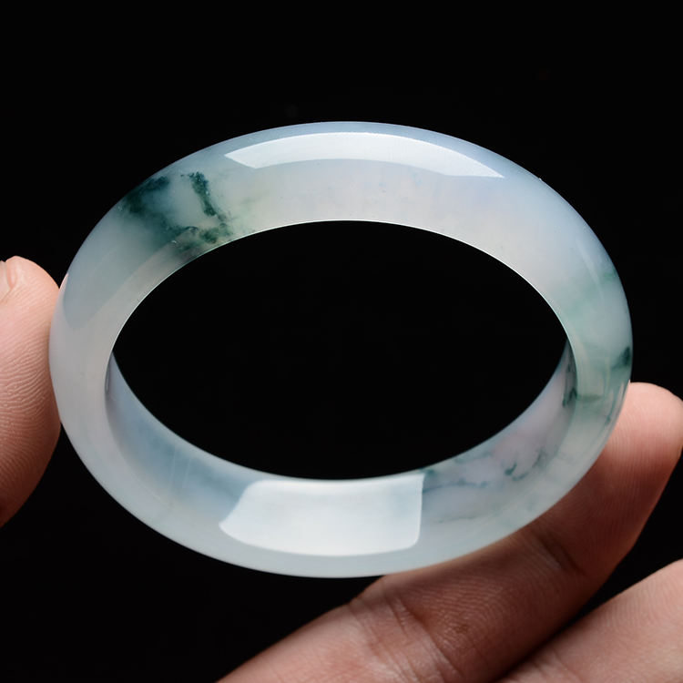 (超值推荐)冰种飘花手镯(55.6mm）